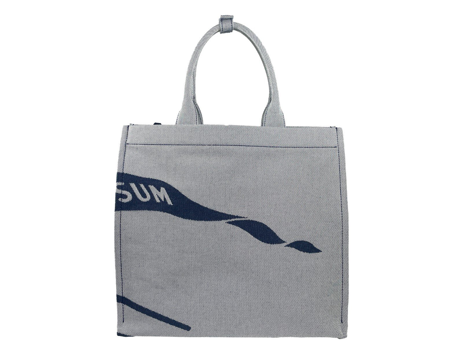 Burberry Navy EKD Canvas Tote Bag With Coin Pouch - Image 4