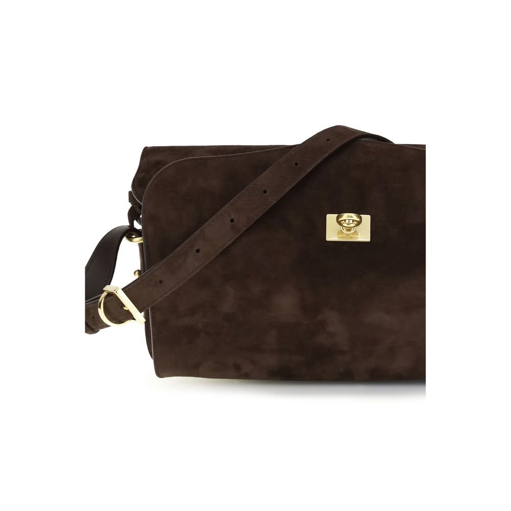 Balenciaga Brown Calf Leather Bos Taurus Shoulder Bag - Image 4