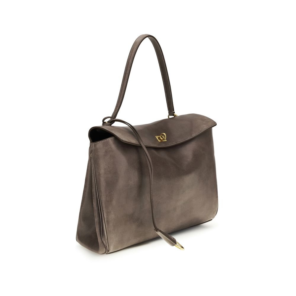 Balenciaga Gray Lamb Ovis Aries Aries Shoulder Bag - Image 2