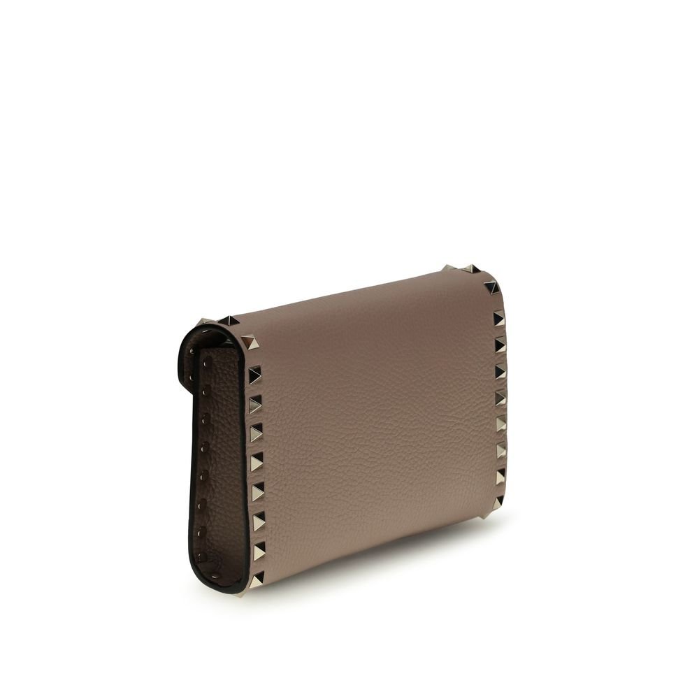 Valentino Garavani Brown Calf Leather Bos Taurus Wallet - Image 3