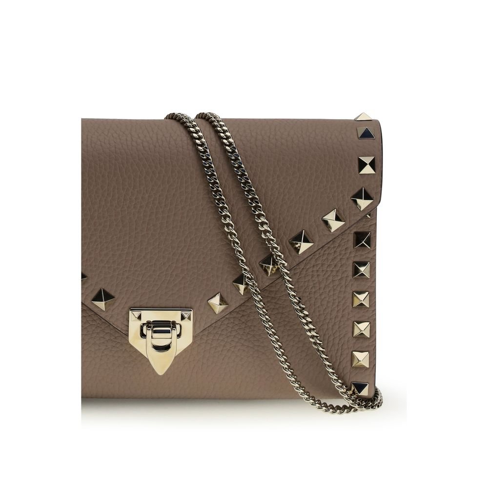 Valentino Garavani Brown Calf Leather Bos Taurus Wallet - Image 4