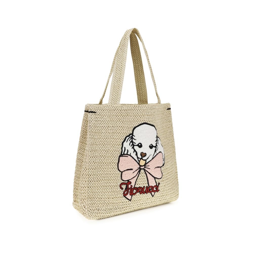 Fiorucci Beige Paper Shoulder Bag - Image 2