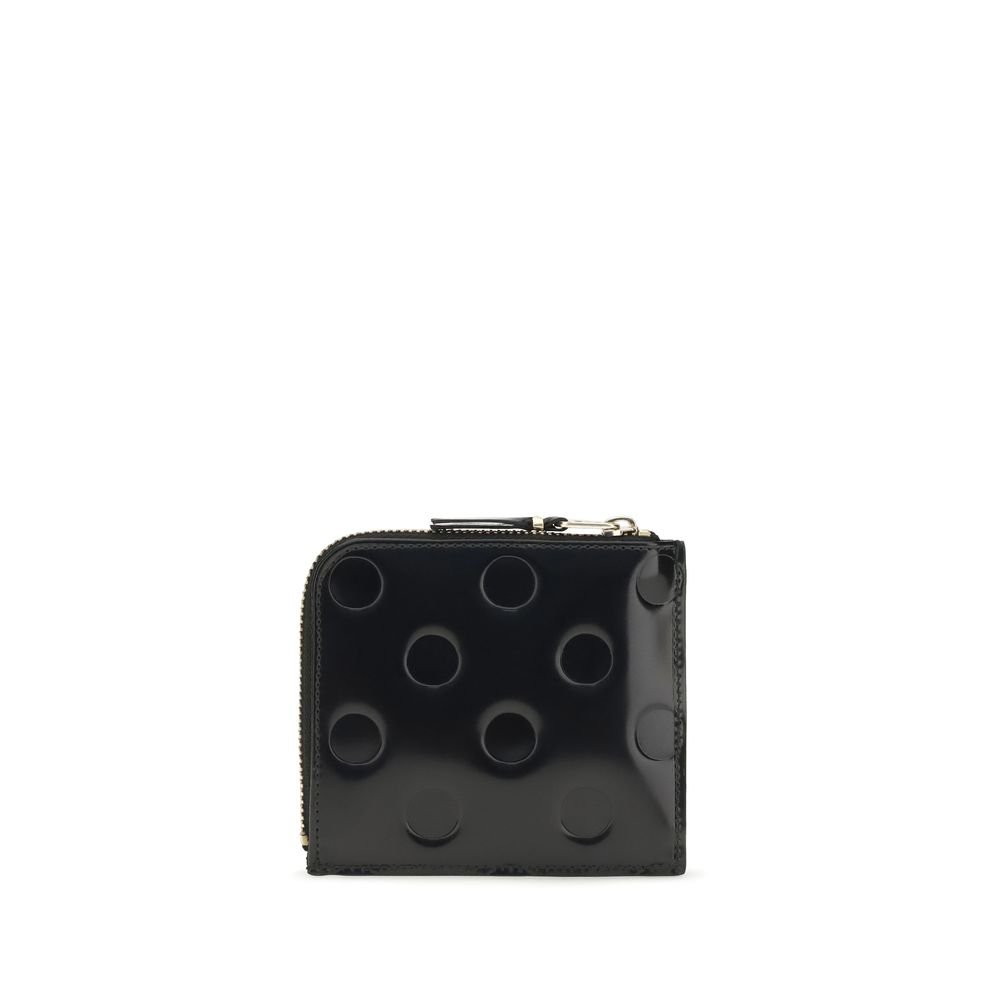 Comme Des Garçons Black Calf Leather Bos Taurus Wallet - Image 2