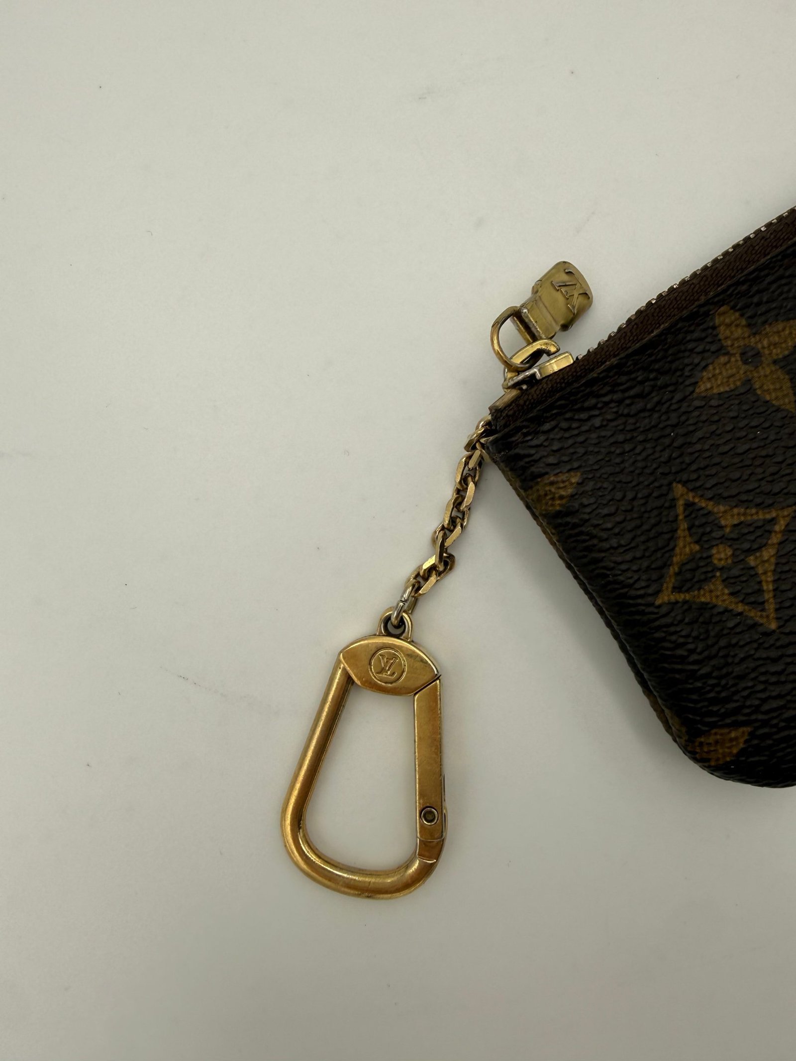 Louis Vuitton LOUIS VUITTON Monogram Coin Purse Card Holder with Chain - Image 2