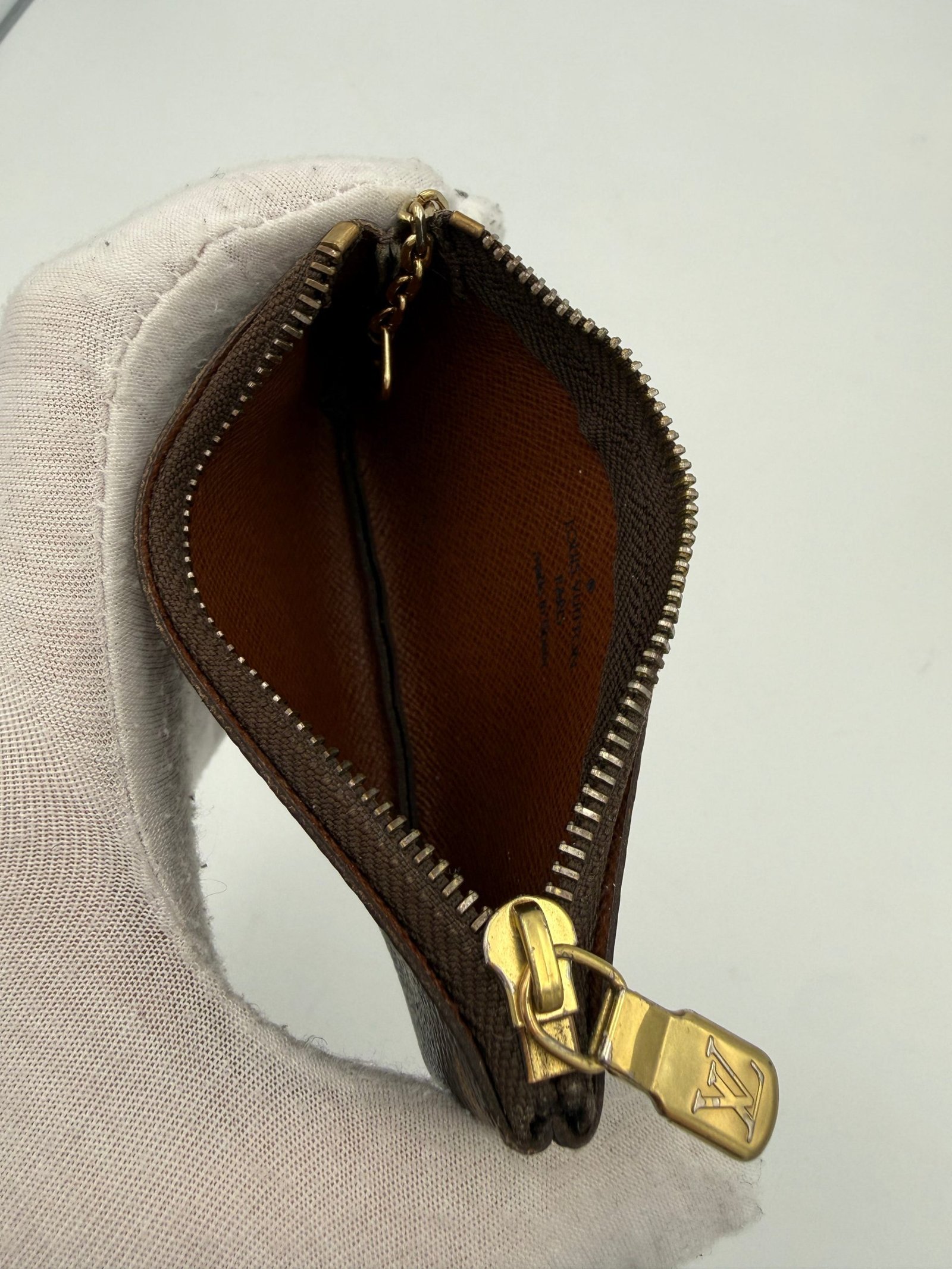 Louis Vuitton LOUIS VUITTON Monogram Coin Purse Card Holder with Chain - Image 8