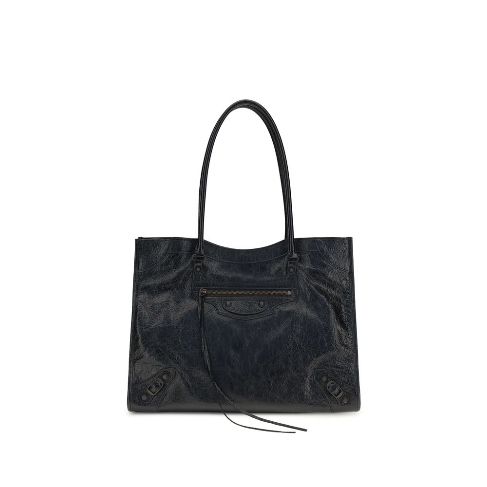 Balenciaga Black Lamb Ovis Aries Aries Shoulder Bag