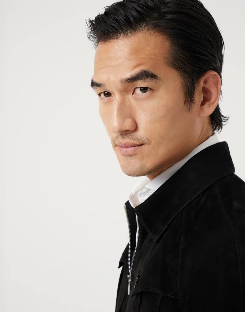 Brunello Cucinelli Black Leather Leather Jacket - Image 3