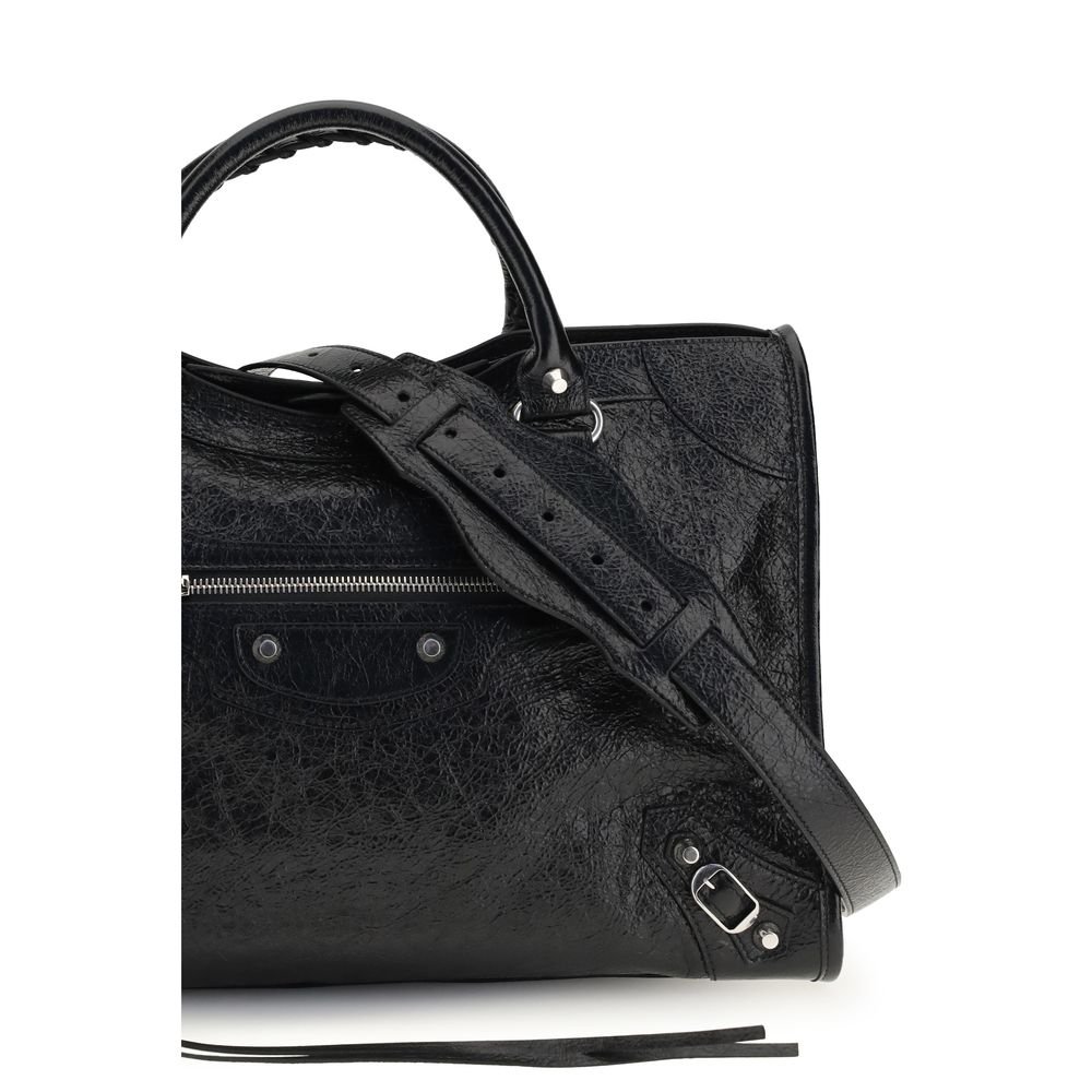 Balenciaga Black Lamb Ovis Aries Aries Shoulder Bag - Image 4