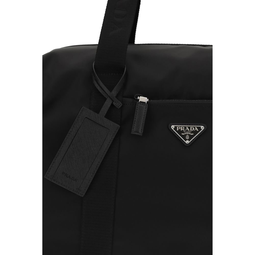 Prada Black Recycled Polyamide Luggage And Travel - Image 4