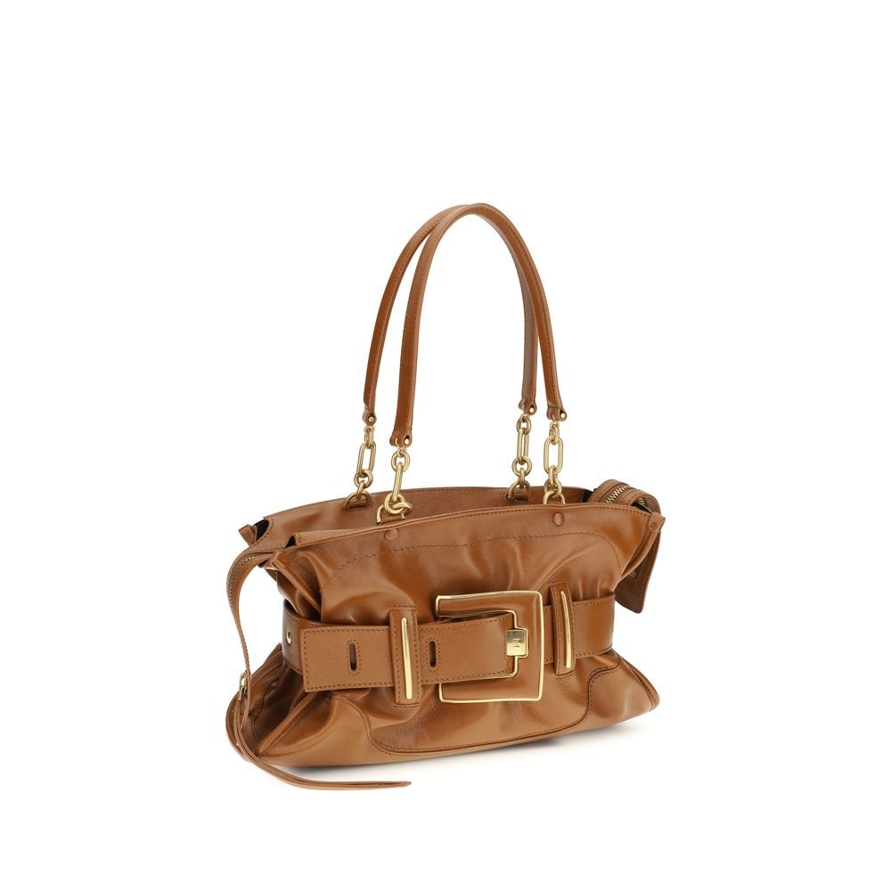Balmain Brown Calf Leather Bos Taurus Handbag - Image 2