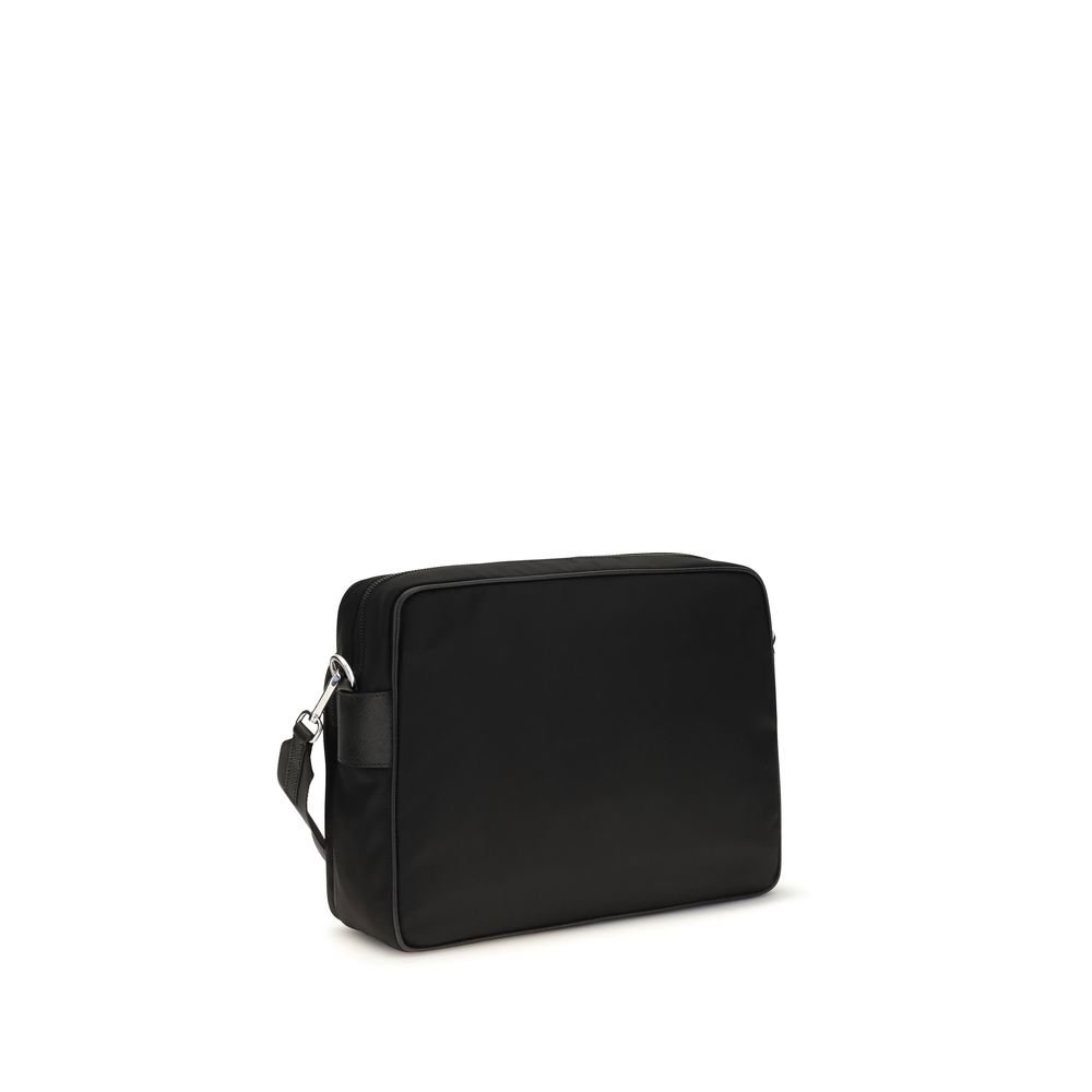 Prada Black Recycled Polyamide Shoulder Bag - Image 3
