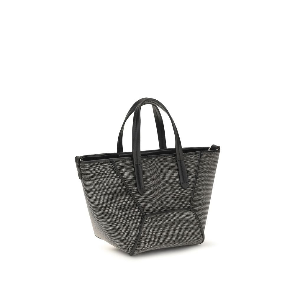 Brunello Cucinelli Black Calf Leather Bos Taurus Shoulder Bag - Image 2