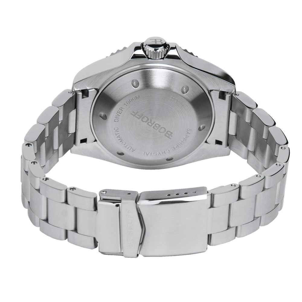 Bobroff Silver Stainless Steel Sport Watch - Image 2
