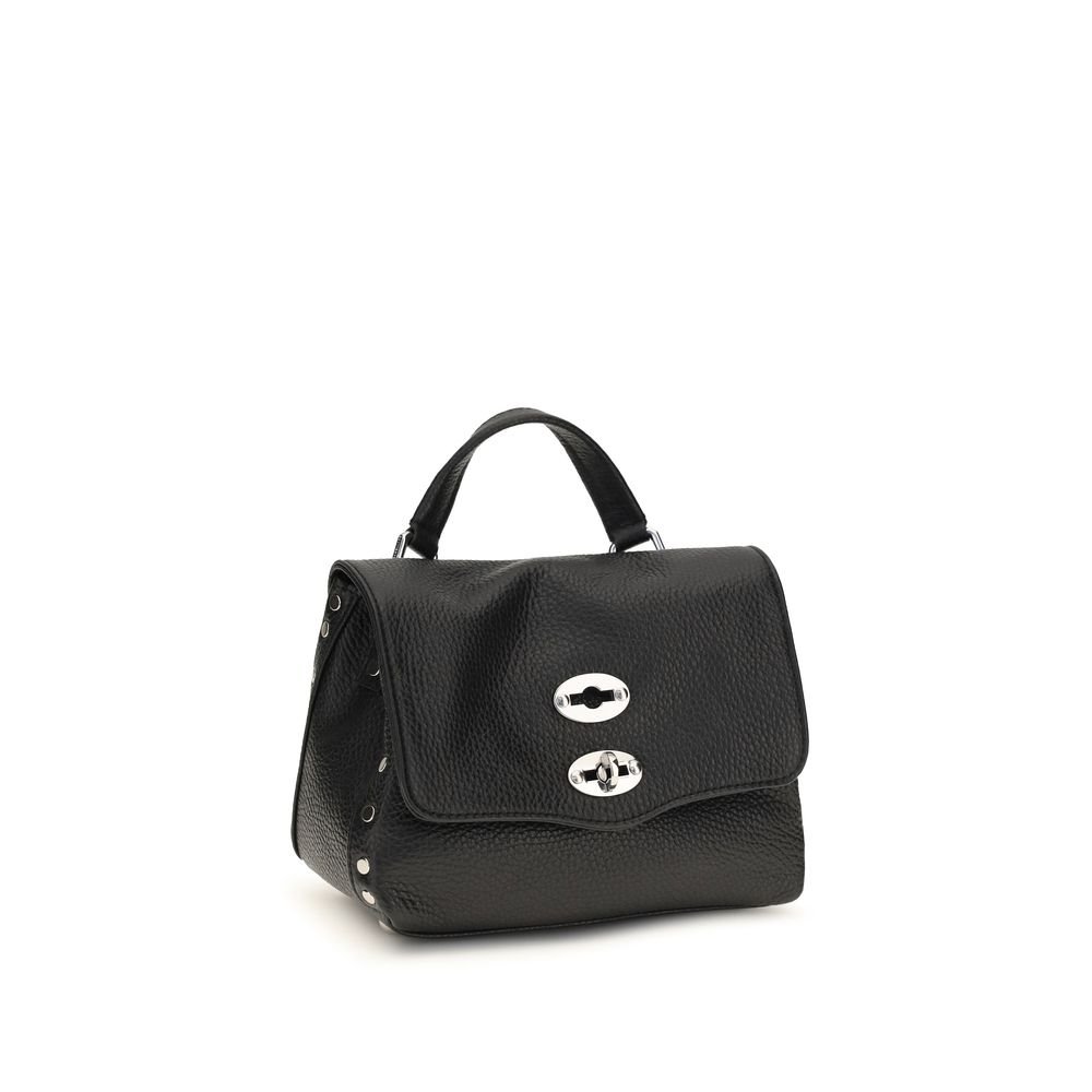 Zanellato Black Calf Leather Bos Taurus Handbag - Image 2