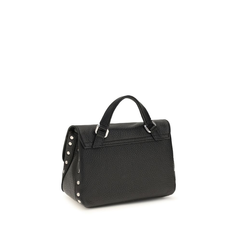 Zanellato Black Calf Leather Bos Taurus Handbag - Image 3