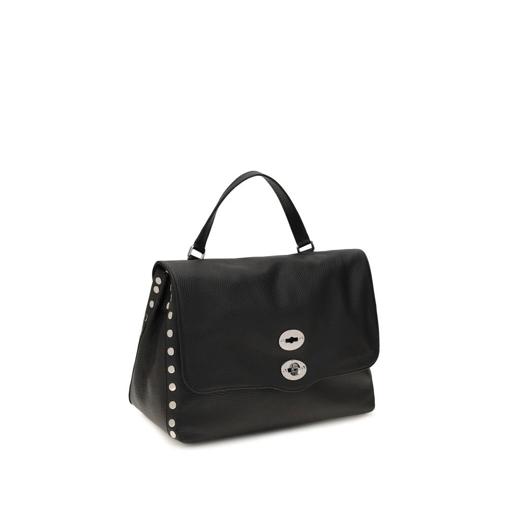 Zanellato Black Calf Leather Bos Taurus Handbag - Image 2