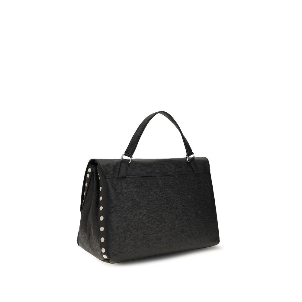 Zanellato Black Calf Leather Bos Taurus Handbag - Image 3