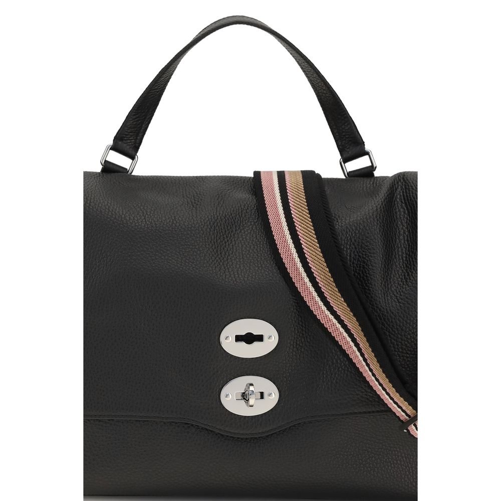 Zanellato Black Calf Leather Bos Taurus Handbag - Image 4