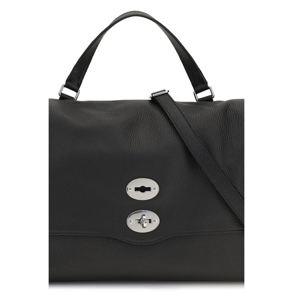 Zanellato Black Calf Leather Bos Taurus Handbag - Image 5