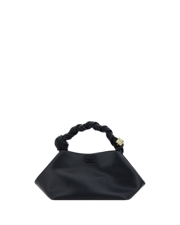Ganni Black Recycled Leather Handbag