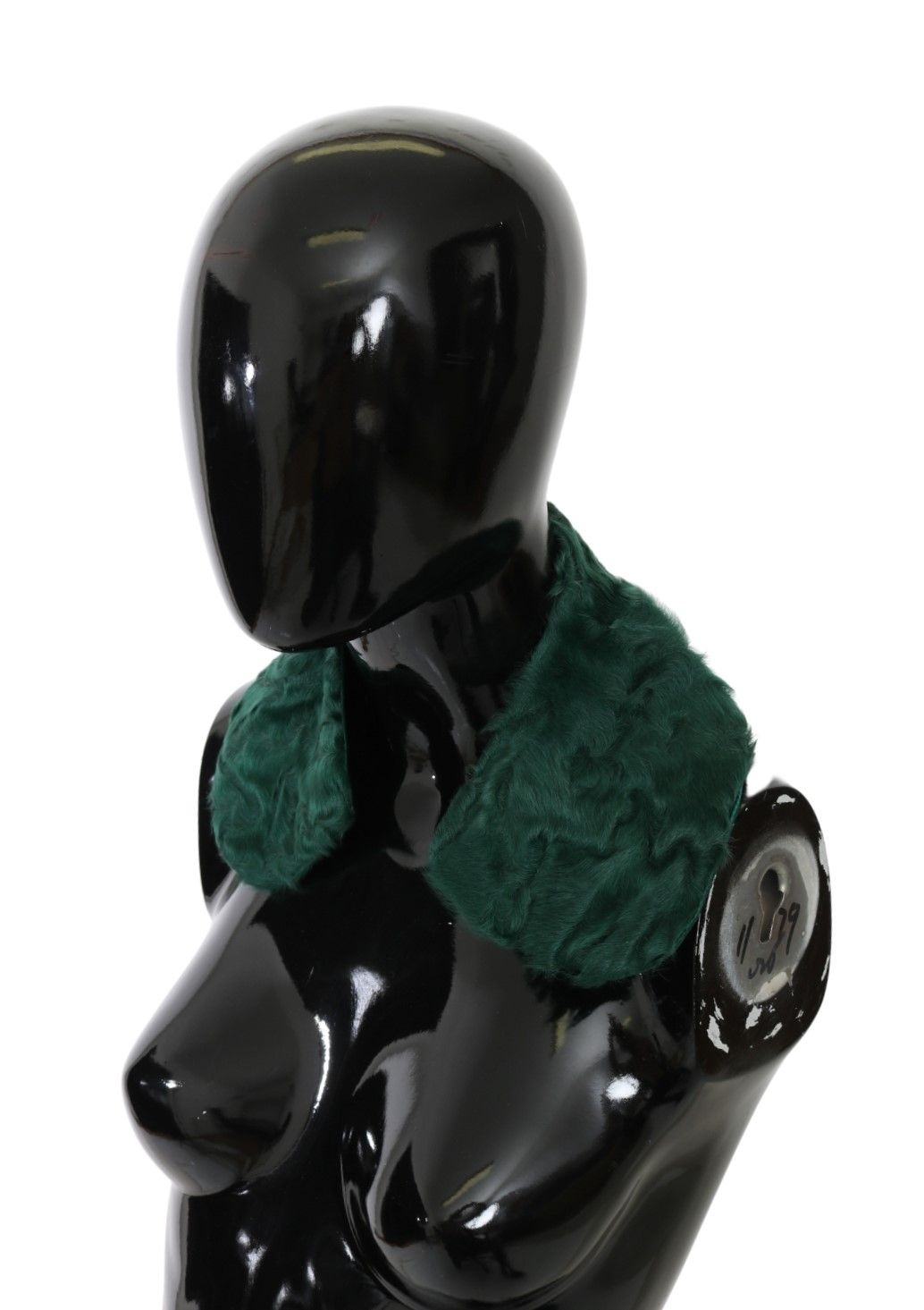 Dolce & Gabbana Green Fur Shoulder Collar Wrap Lambskin Scarf - Image 2
