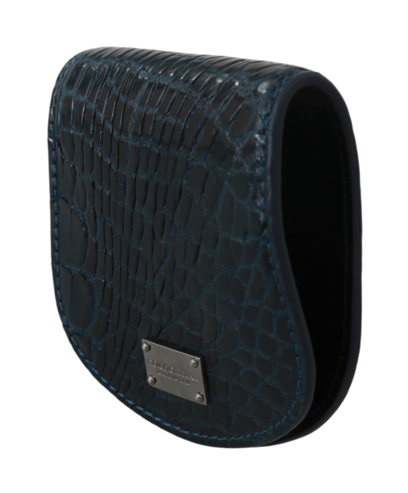 Dolce & Gabbana Blue Exotic Skins Condom Case Holder Pocket - Image 2
