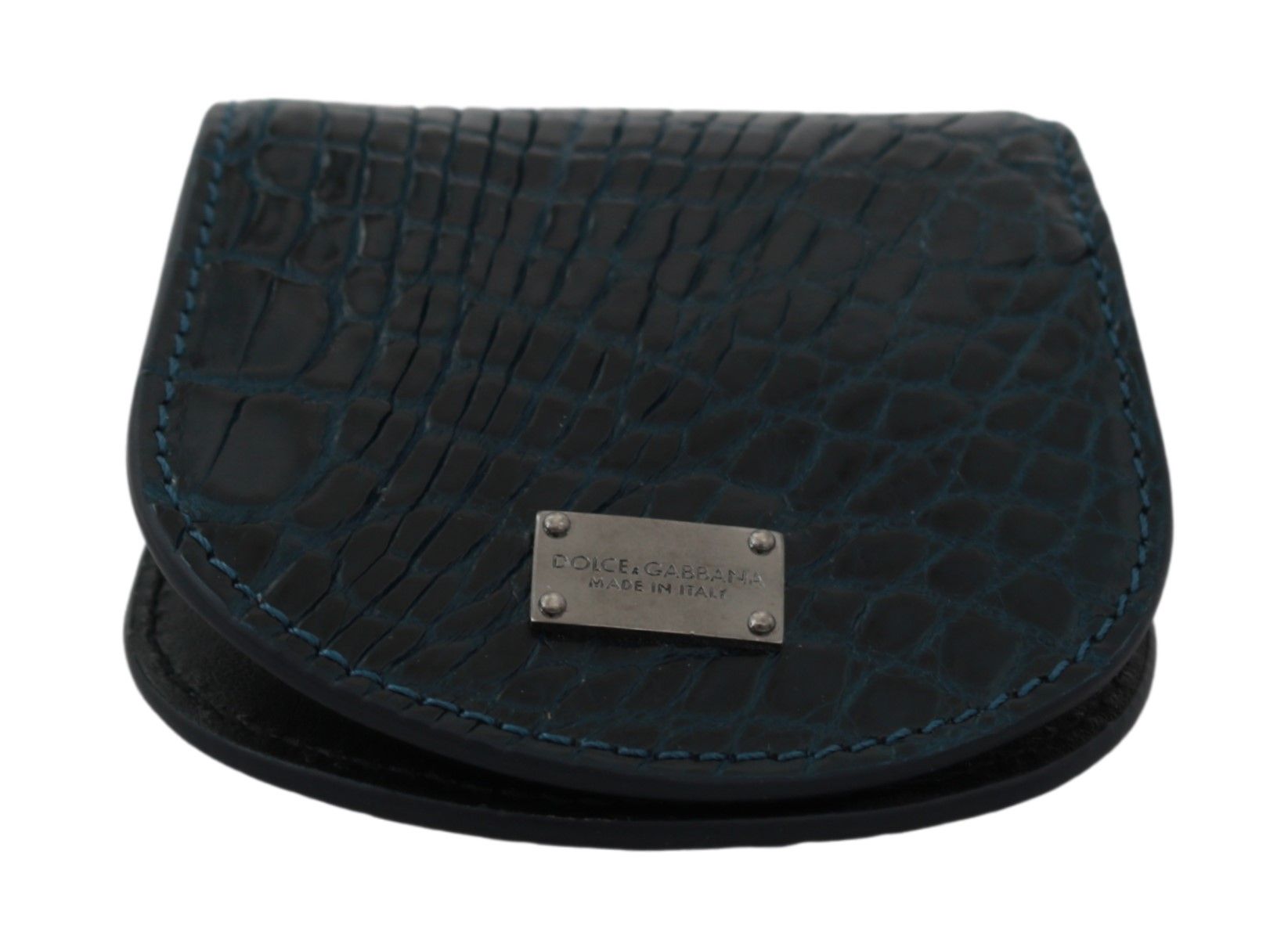 Dolce & Gabbana Blue Exotic Skins Condom Case Holder Pocket - Image 4
