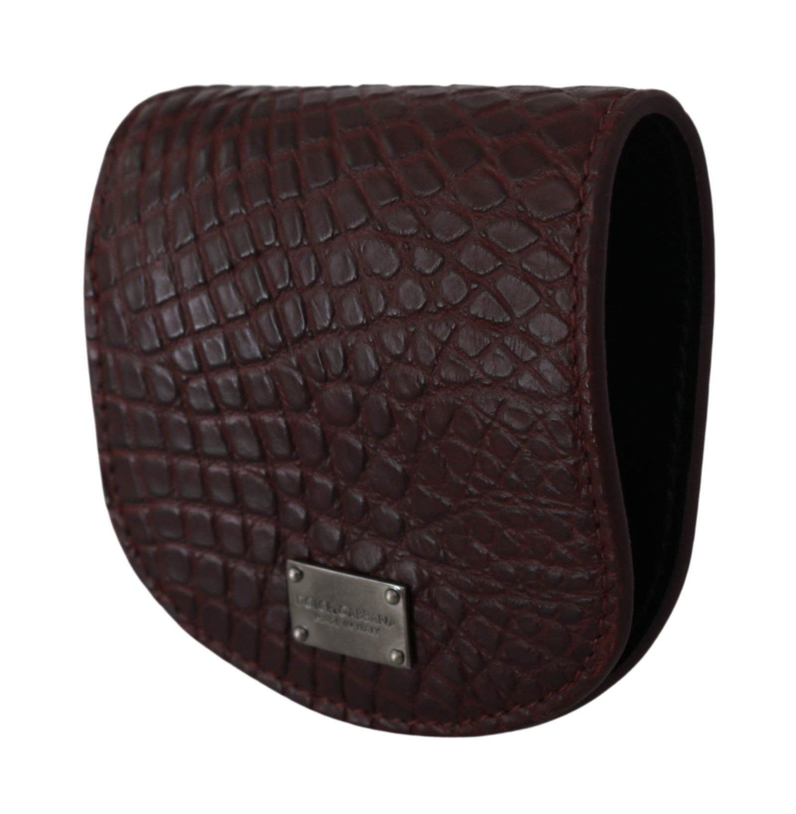 Dolce & Gabbana Brown Exotic Skin Pocket Condom Case Holder - Image 2