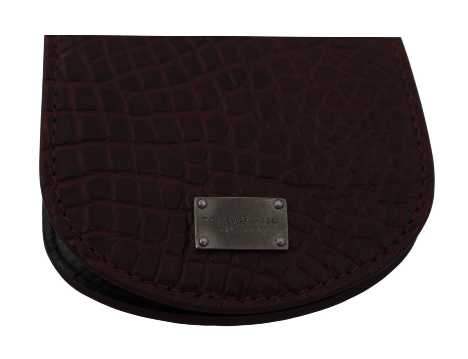 Dolce & Gabbana Brown Exotic Skin Pocket Condom Case Holder - Image 5