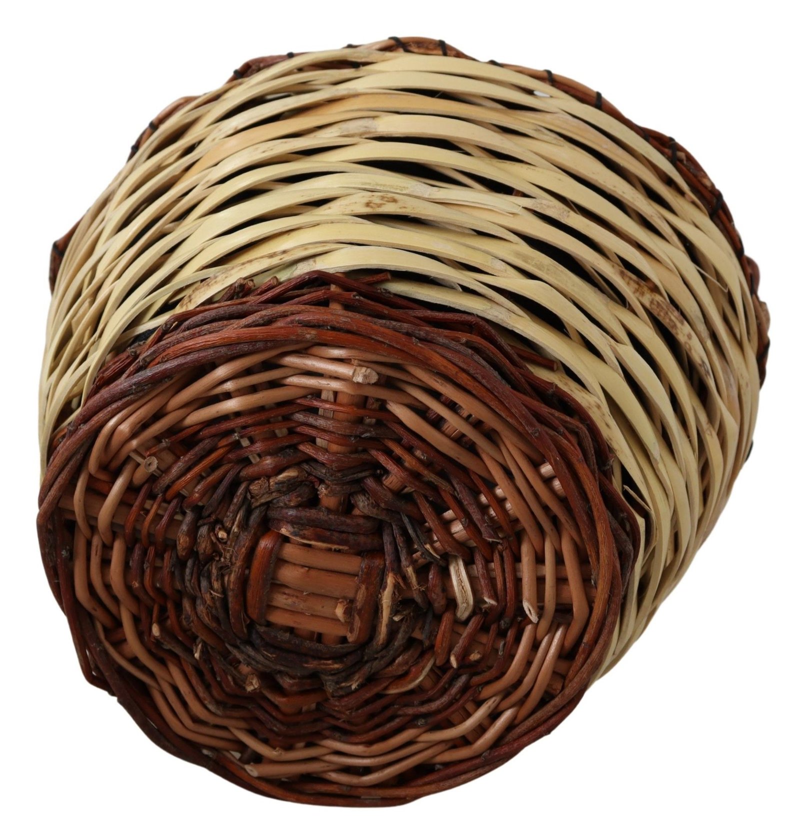 Dolce & Gabbana Beige Wood Wicker Rattan Basket Tote Bag - Image 4