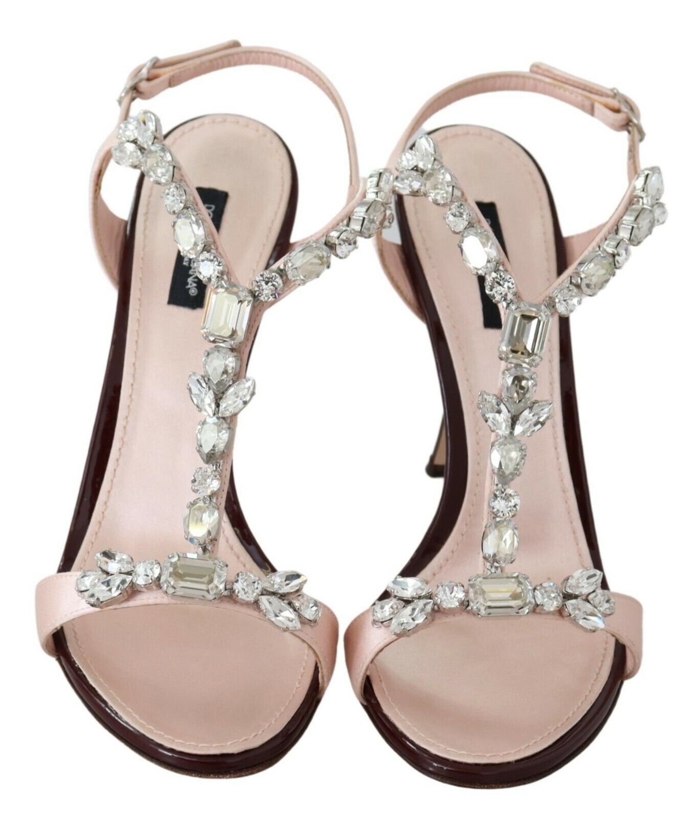 Dolce & Gabbana Pink Crystals Heels Keira Sandals - Image 5