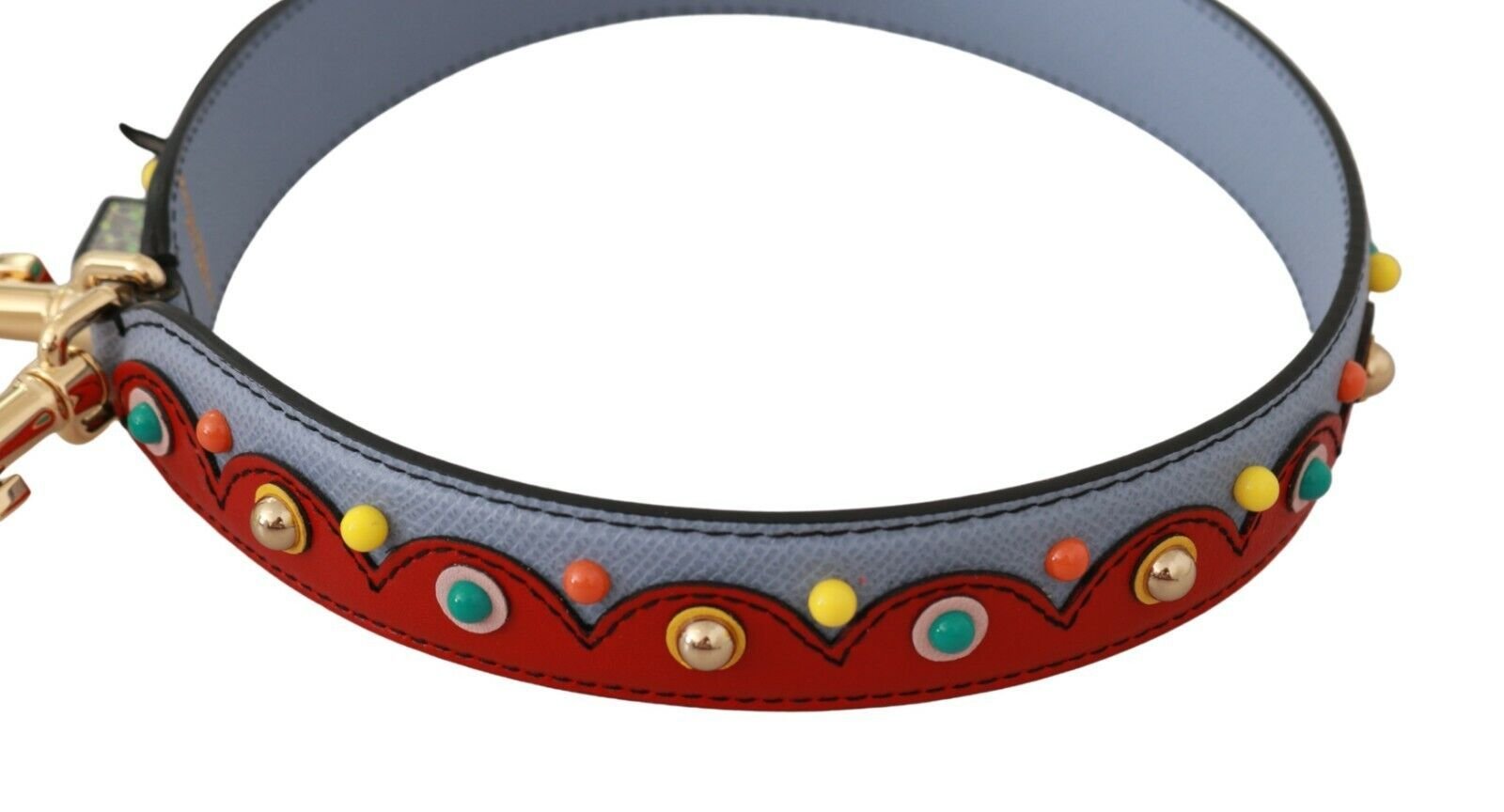 Dolce & Gabbana Blue and red Shoulder Strap Leather Blue Handbag Accessory - Image 2