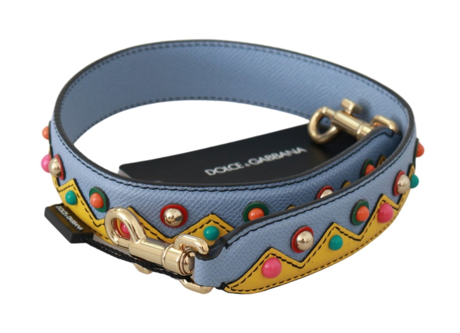 Dolce & Gabbana Blue Handbag Accessory Shoulder Strap Leather - Image 2