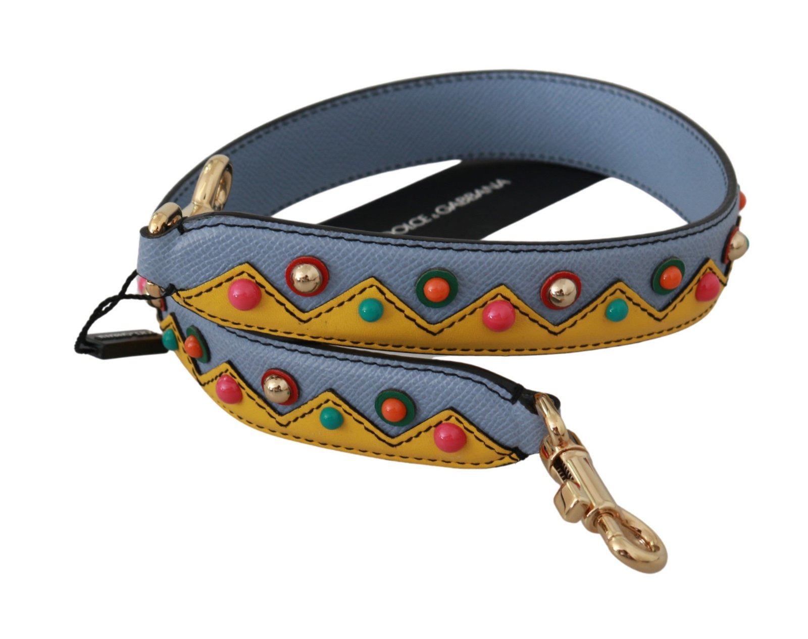 Dolce & Gabbana Blue Handbag Accessory Shoulder Strap Leather - Image 3