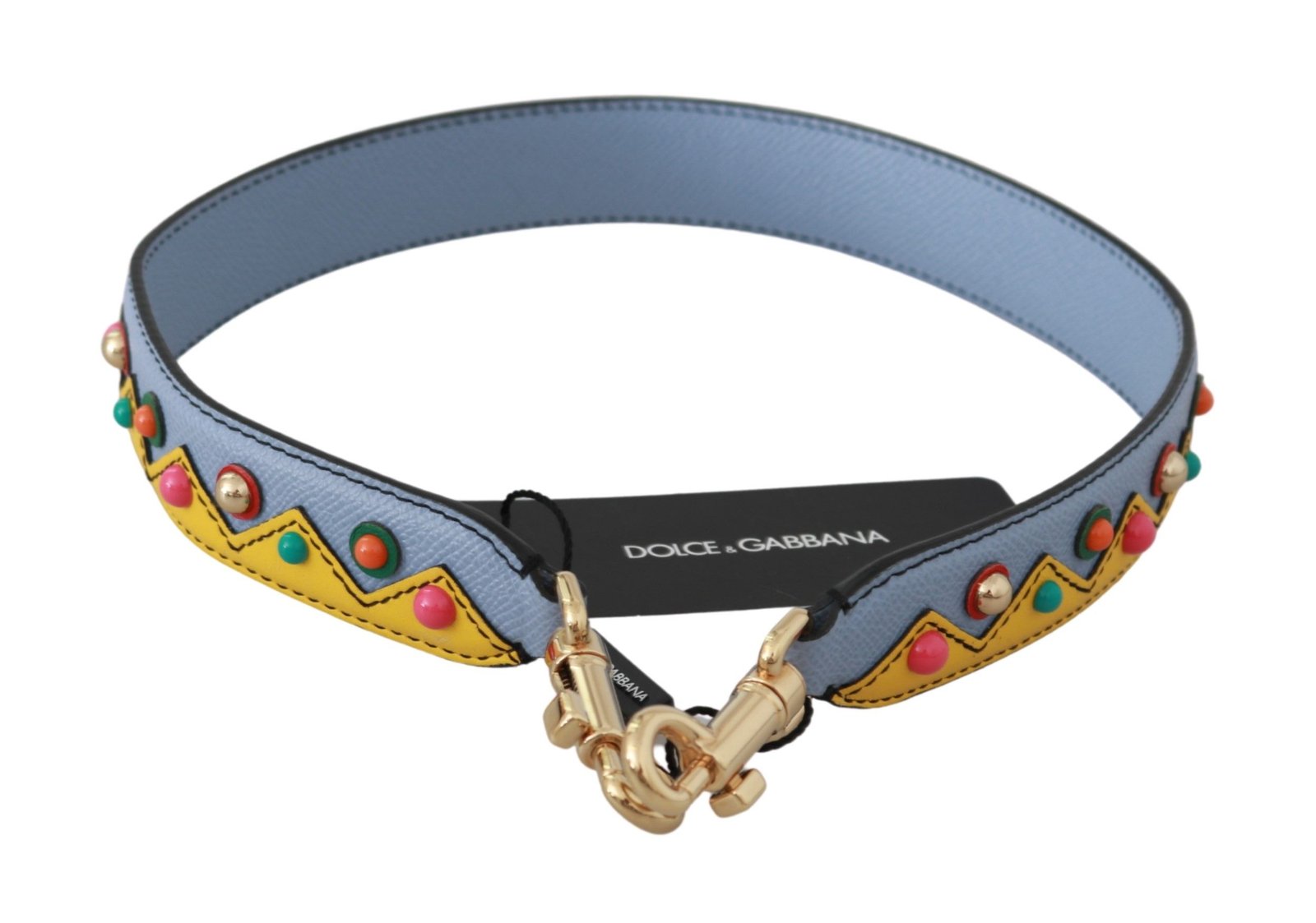 Dolce & Gabbana Blue Handbag Accessory Shoulder Strap Leather - Image 4