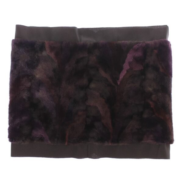 Dolce & Gabbana Purple MINK Fur Scarf Foulard Neck Wrap