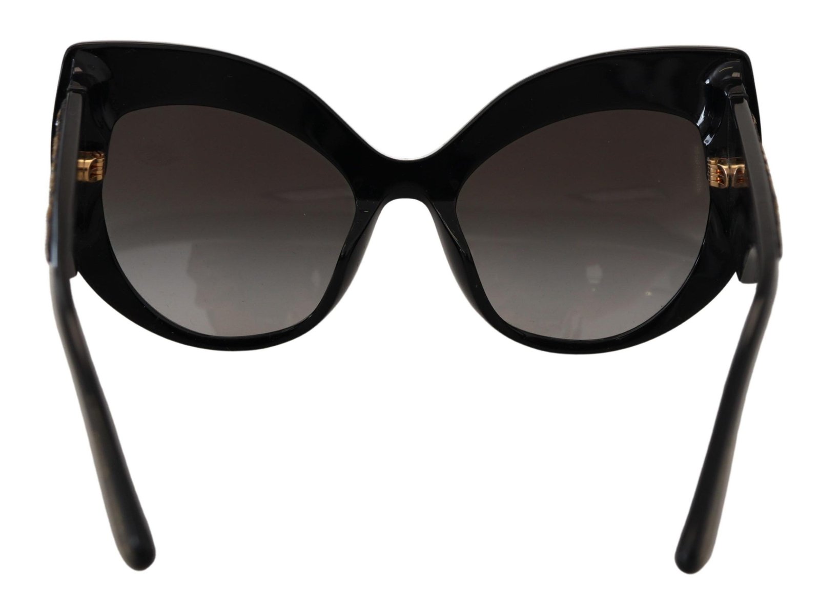 Dolce & Gabbana Black Gold Sequin Butterfly Polarized DG4326 Sunglasses - Image 4