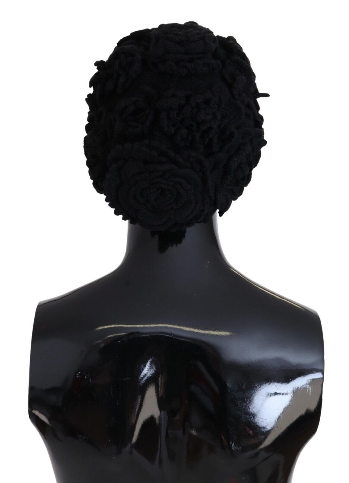 Dolce & Gabbana Black Wool Knit Winter Beanie Hat - Image 3