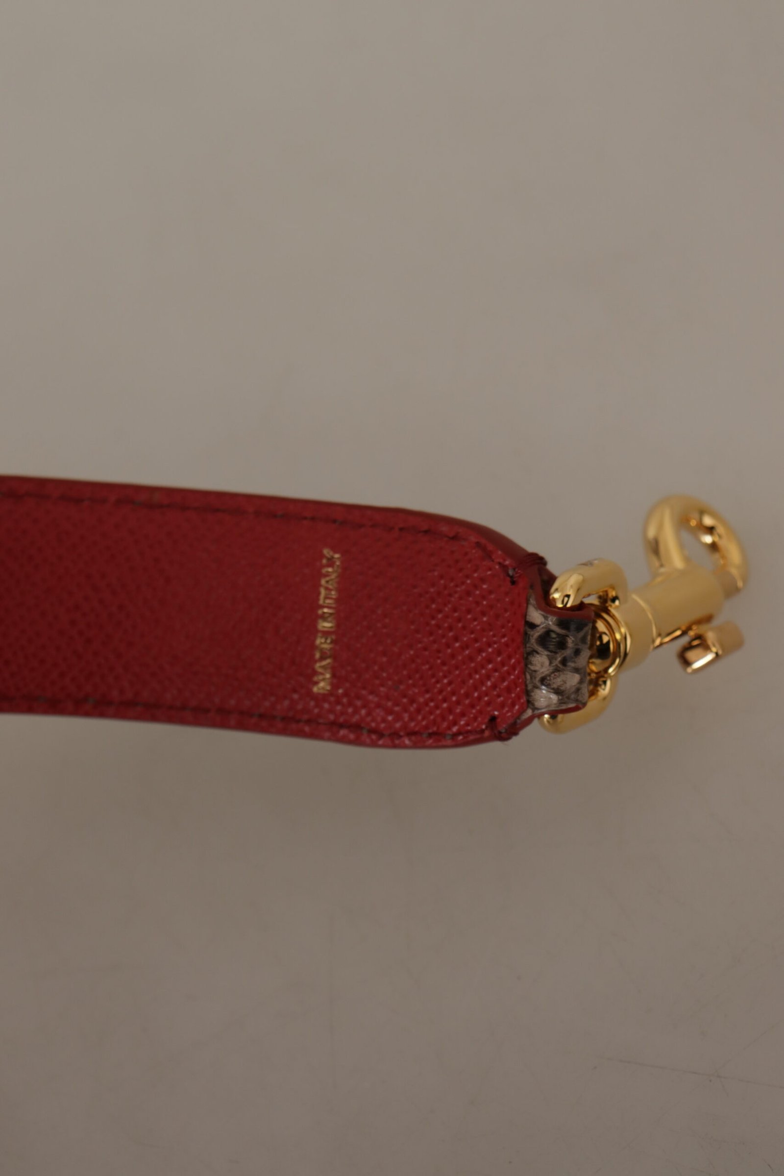 Dolce & Gabbana Brown Python Leather Studded Shoulder Strap - Image 3