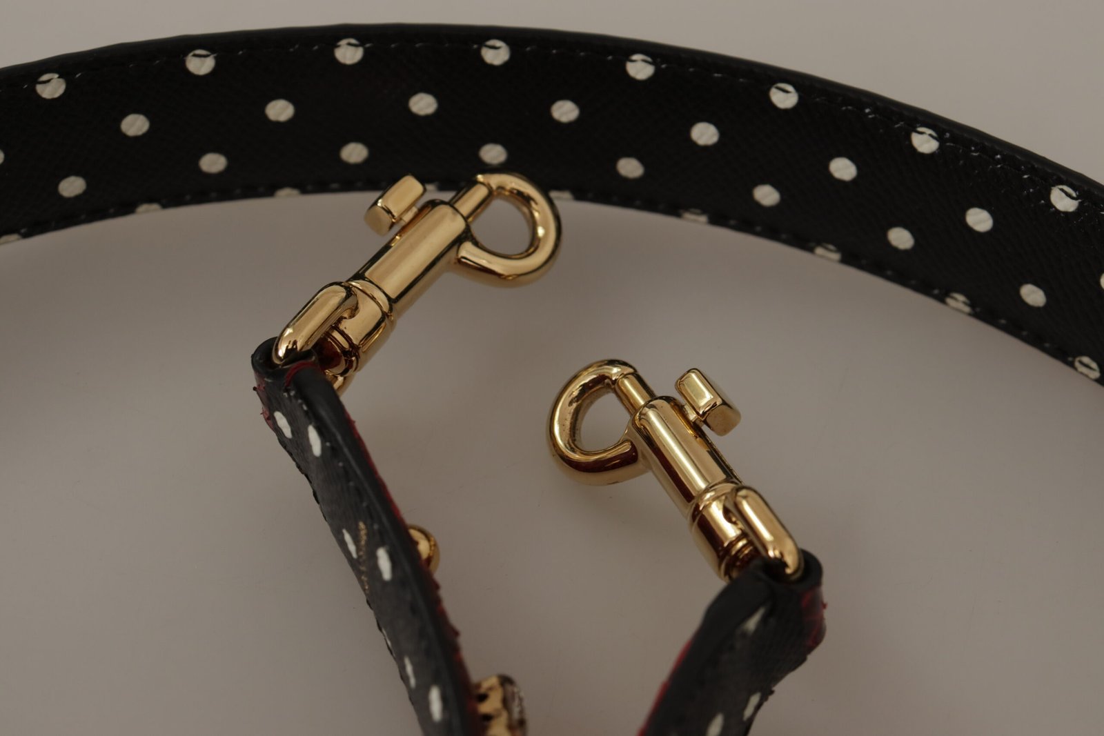 Dolce & Gabbana Red Python Leather Crystals Reversible Shoulder Strap - Image 3
