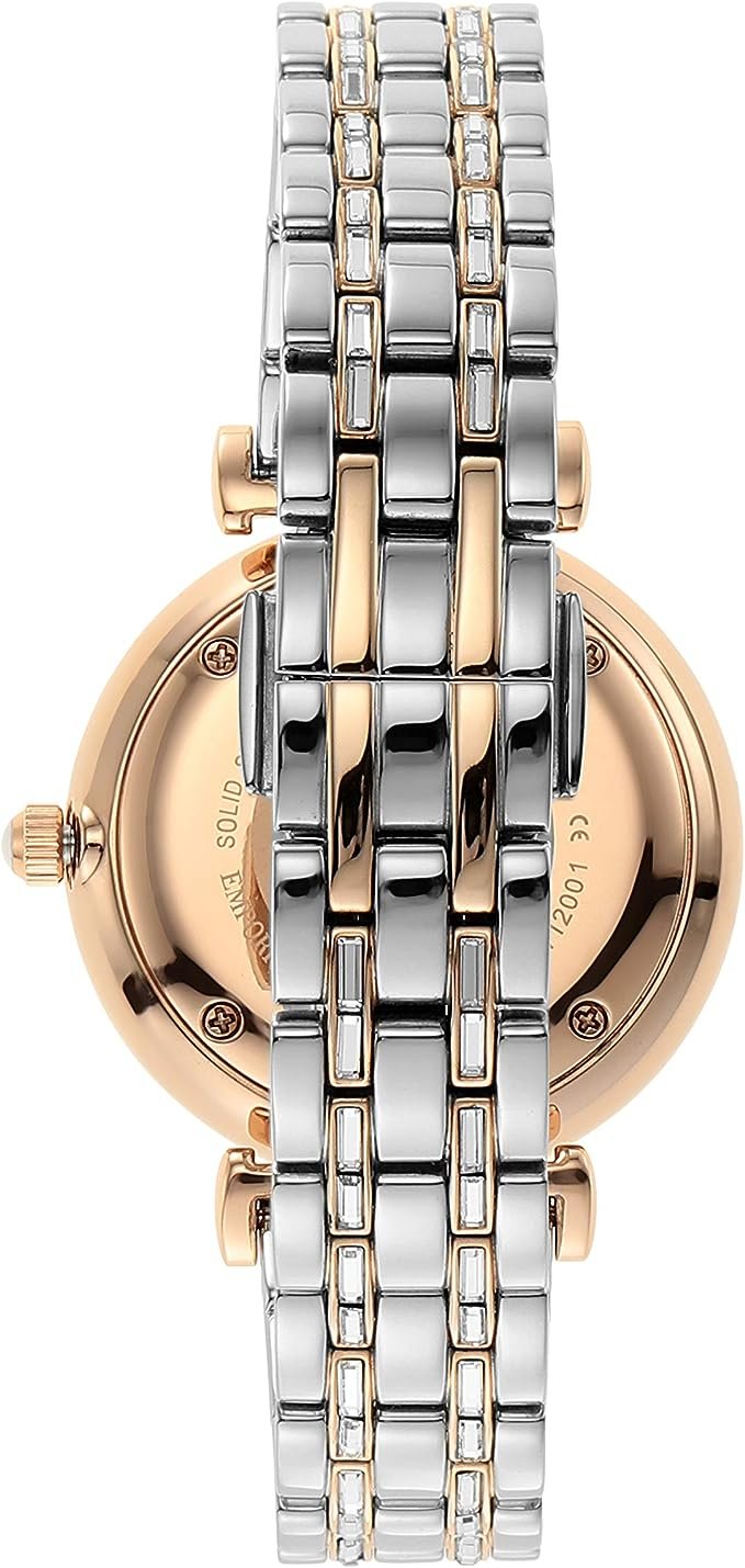 Emporio Armani Silver Steel Quartz Watch - Image 2