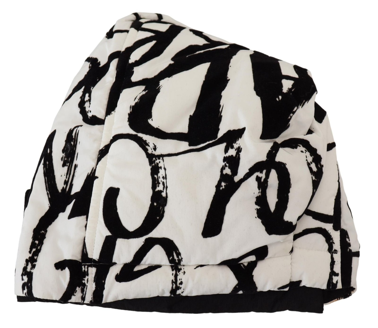 Dolce & Gabbana White Printed Nylon Women Winter Beanie Cap Hat - Image 5