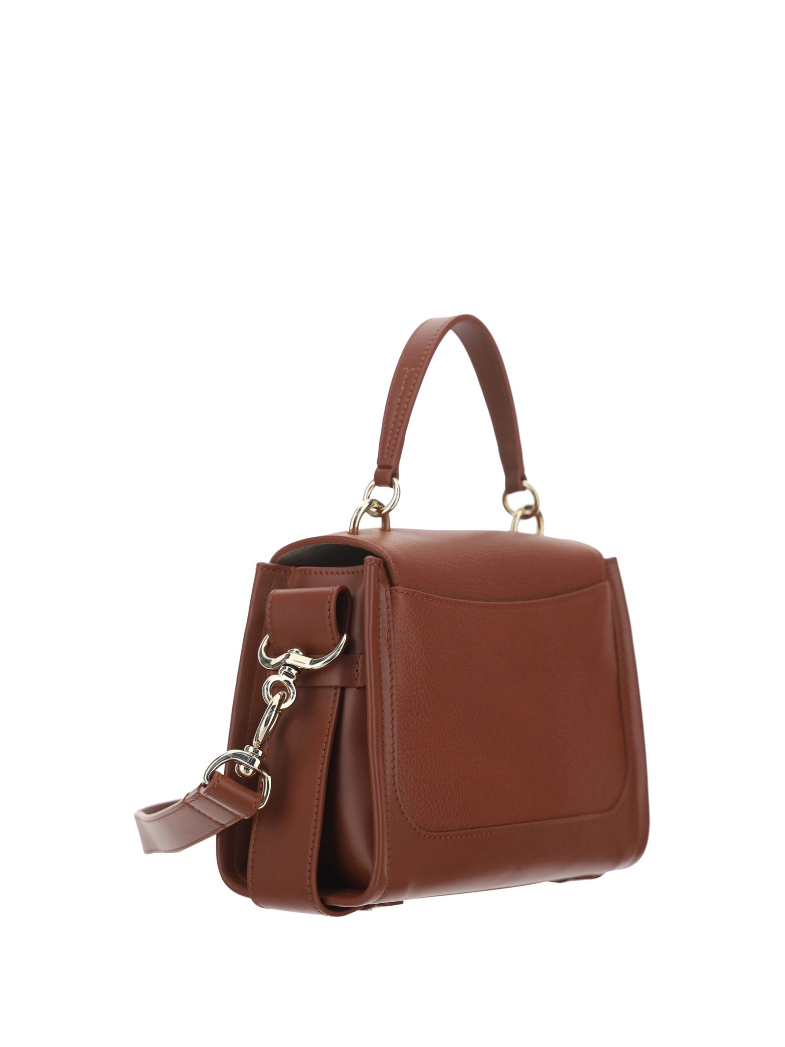 Chloé Brown Calf Leather Tess Handbag - Image 3