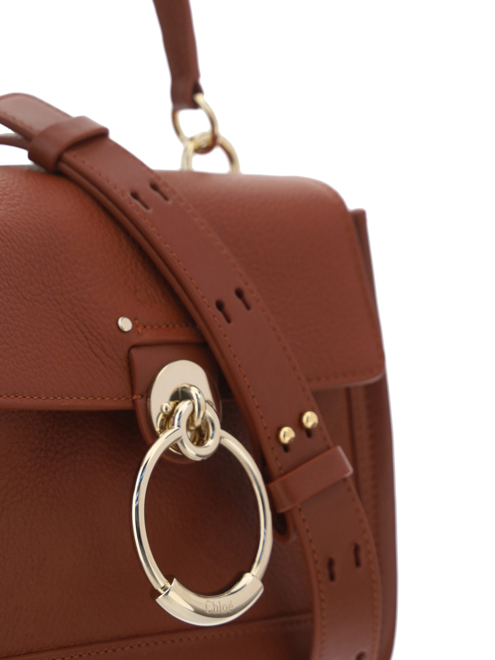 Chloé Brown Calf Leather Tess Handbag - Image 4