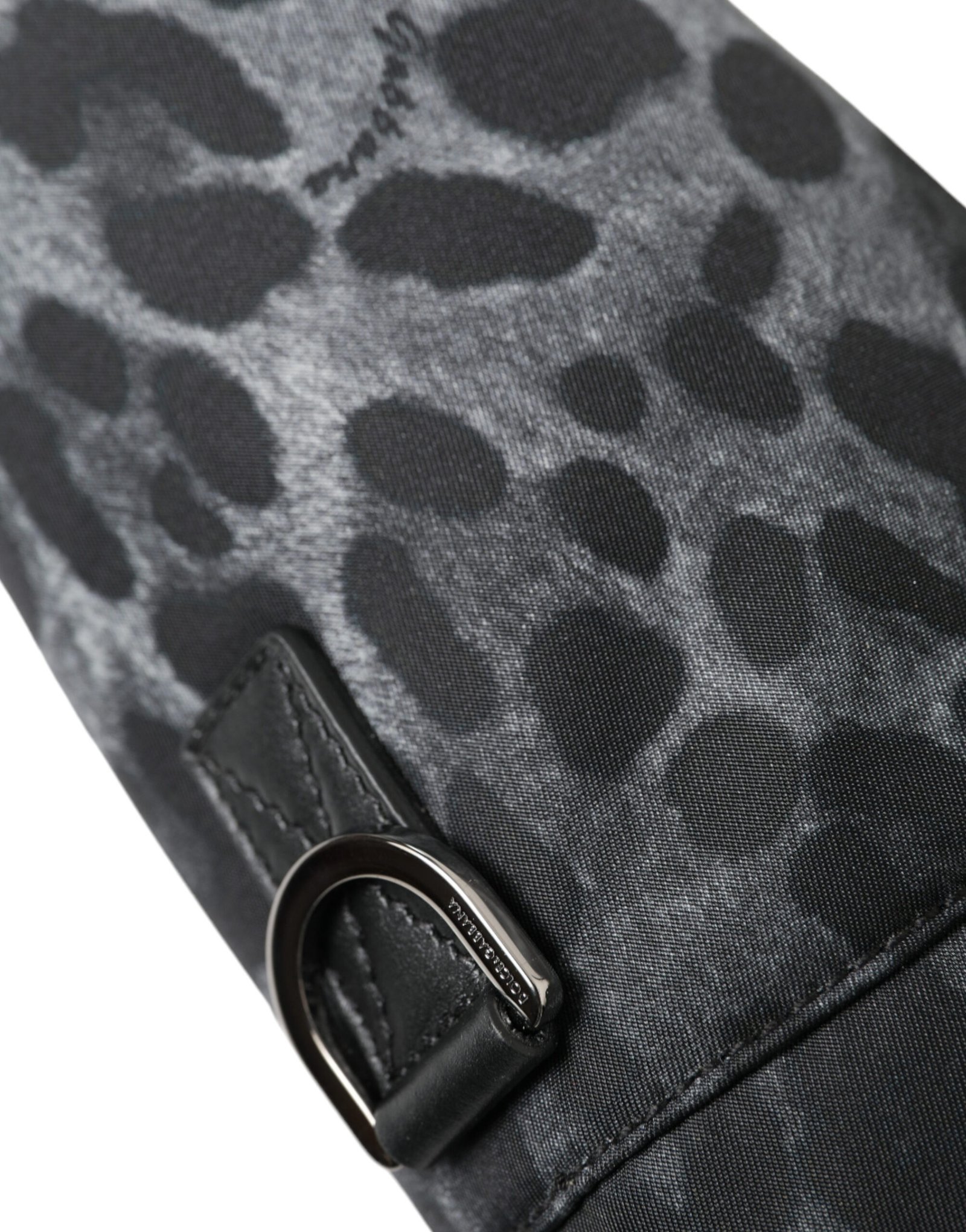 Dolce & Gabbana Black Leopard Round Slim Tote Bottle Cage Bag - Image 4