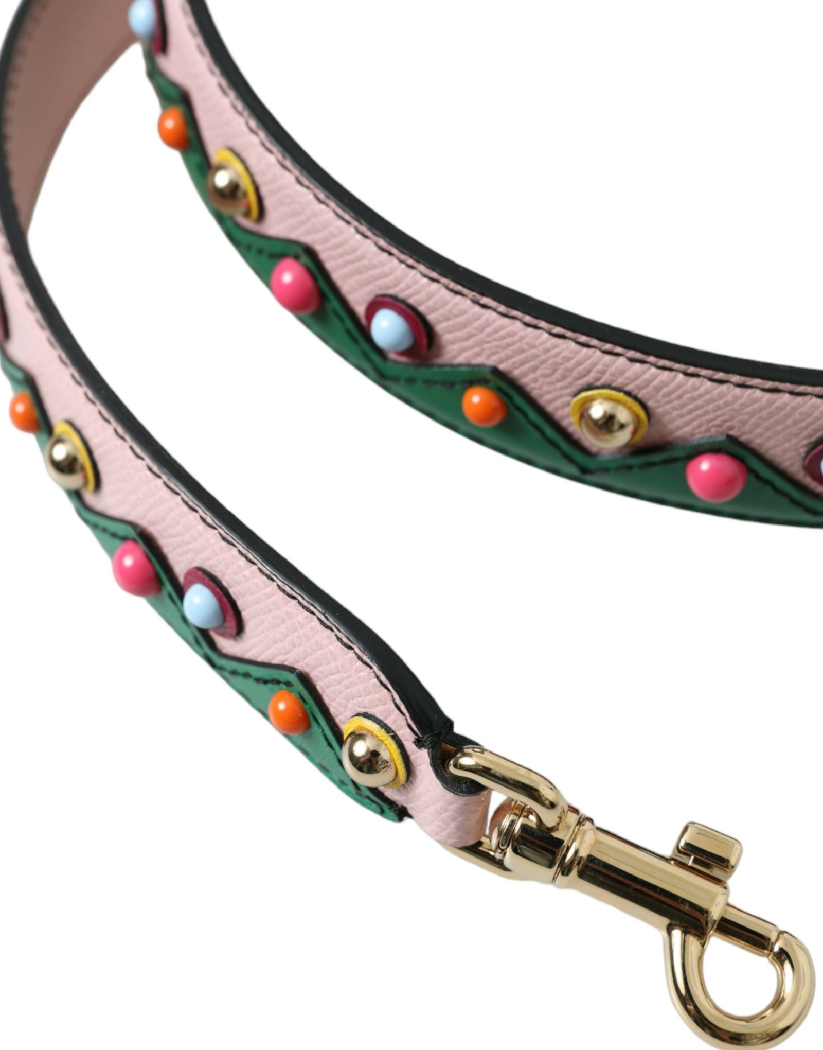 Dolce & Gabbana Pink Leather Handbag Accessory Shoulder Strap - Image 3