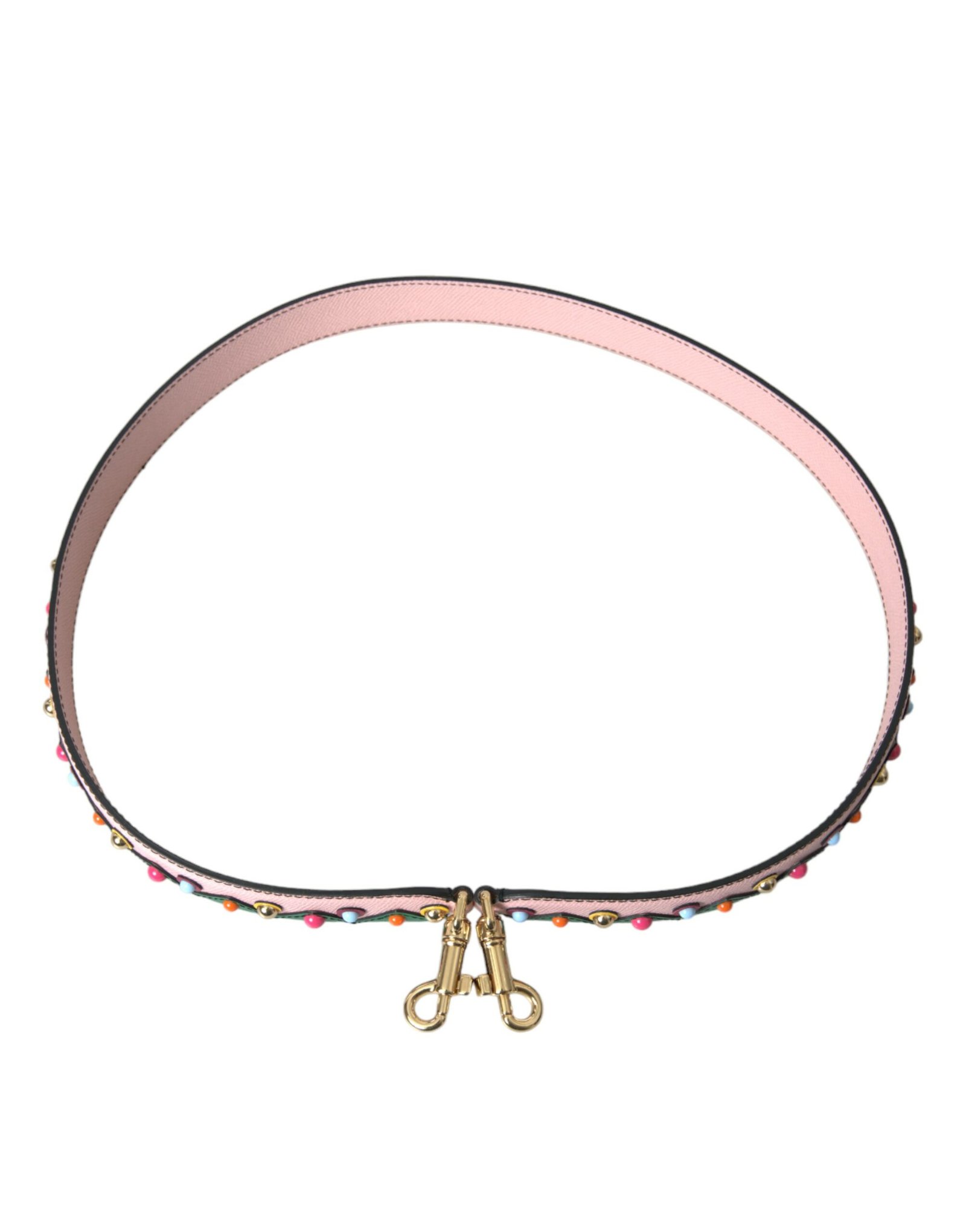Dolce & Gabbana Pink Leather Handbag Accessory Shoulder Strap - Image 4