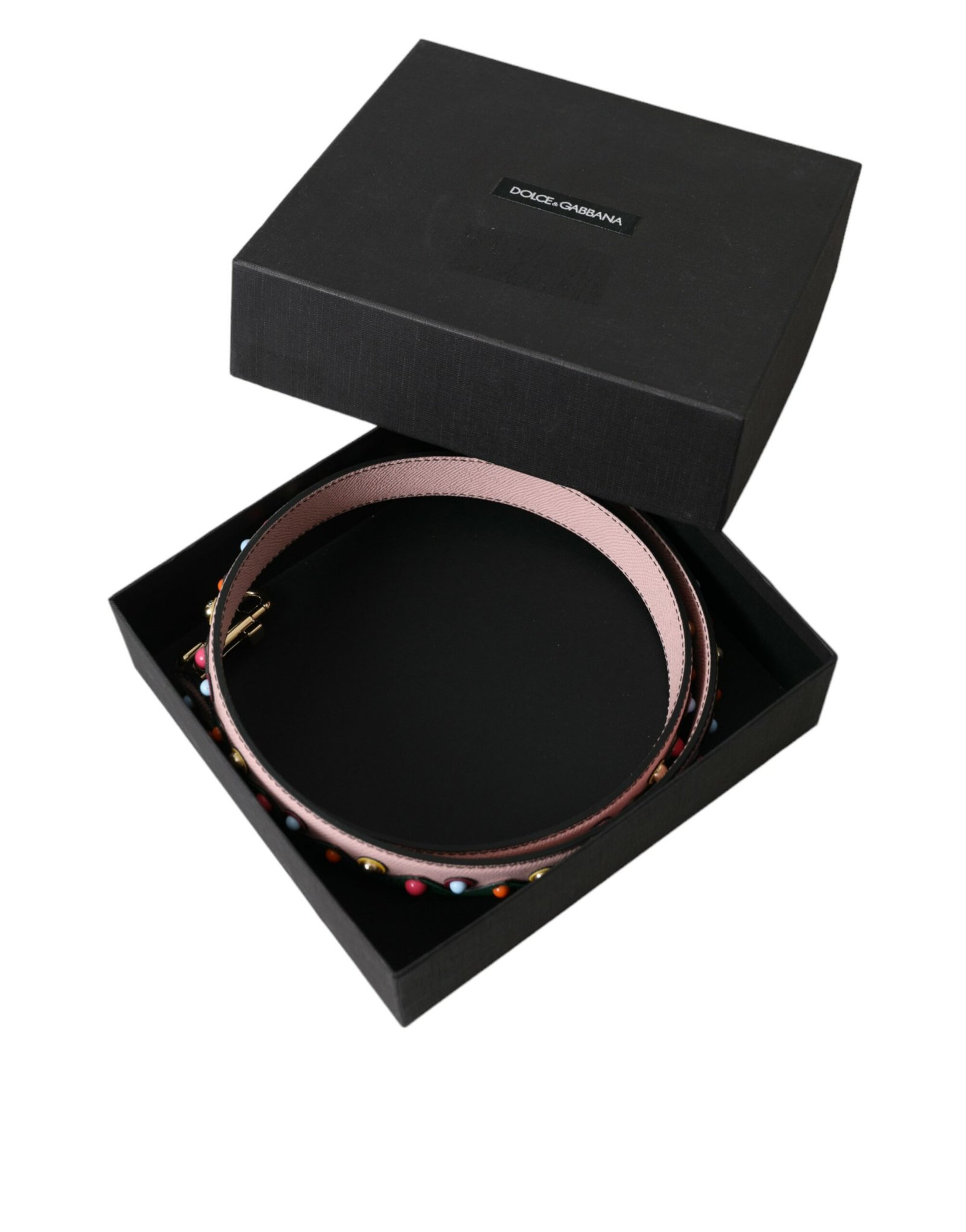 Dolce & Gabbana Pink Leather Handbag Accessory Shoulder Strap - Image 6
