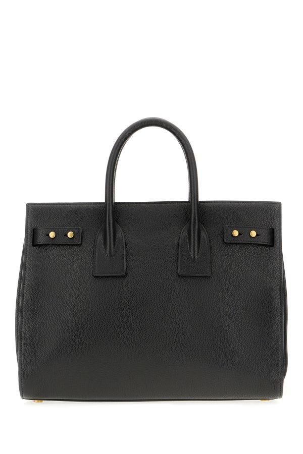Saint Laurent Black Calf Leather Sac De Jour Handbag - Image 3