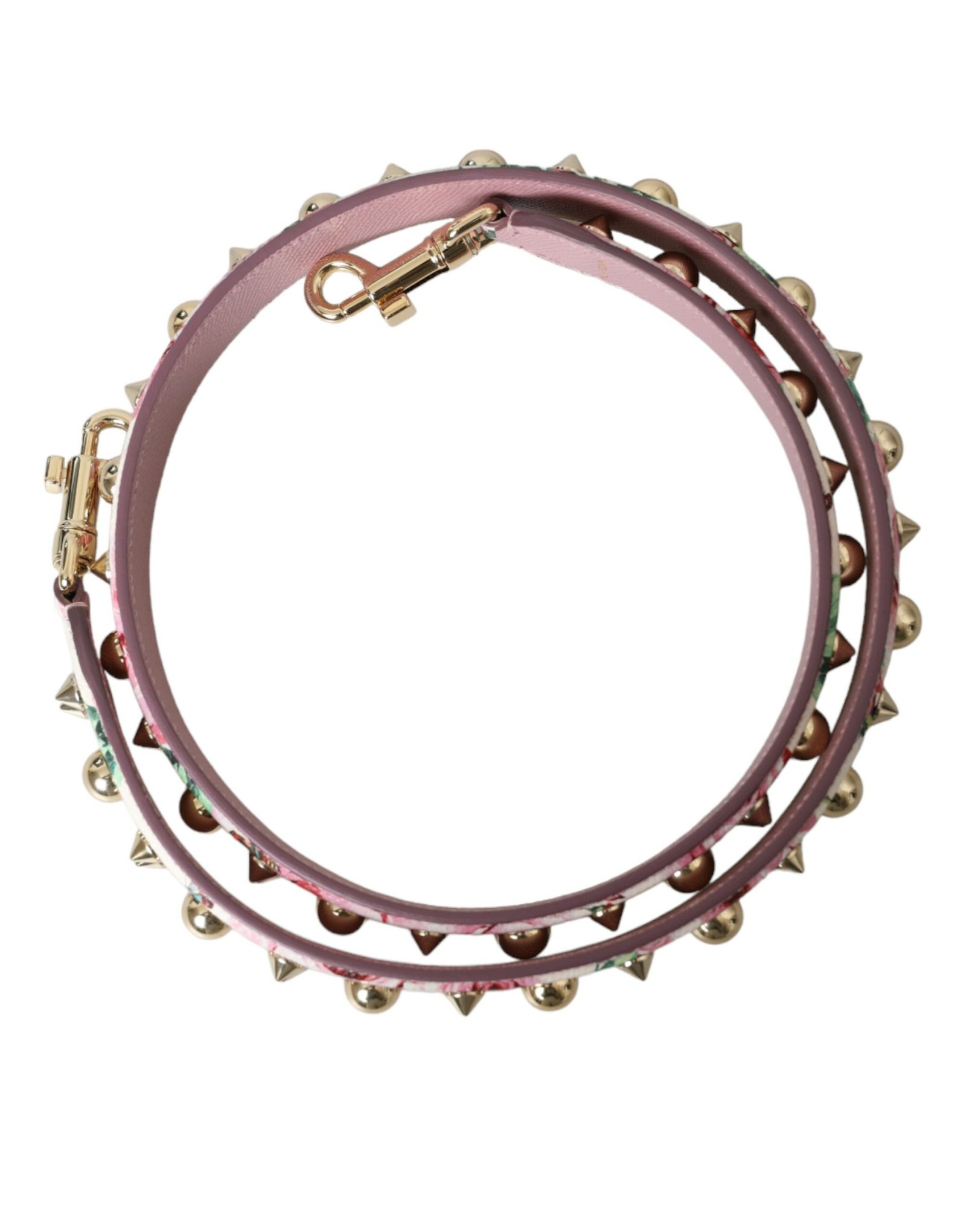 Dolce & Gabbana Pink Floral Handbag Accessory Shoulder Strap - Image 3